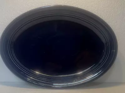 Buy HLC Fiesta Ware USA Dark Blue Cobalt 13.5  Oval Serving Platter Dish Large Plate • 13.20£