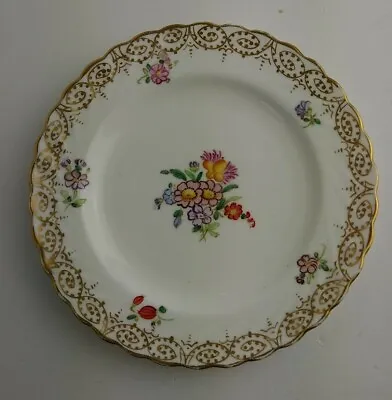 Buy Adderley Plate Dish Dresden Pattern English C1910s 16cm Wide 04630 Hand Painted • 10.10£