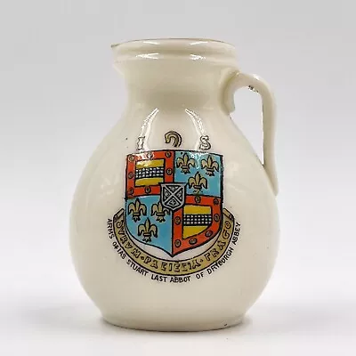 Buy Wh Goss Crested China Ancient Lichfield Jug - Ias Stuart Last Abbot Of Dryburgh • 10£