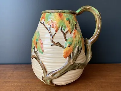 Buy Carlton Ware Art Nouveau Art Deco Large Water Jug Vase - Day Oak Pattern • 34£