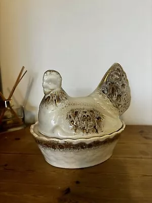 Buy Vintage Fosters Pottery Blond Honeycomb - Chicken Shaped Egg Holder • 32.99£