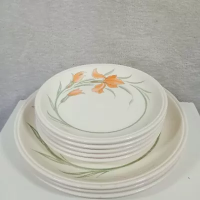 Buy Colouroll Biltons Side/Dinner  Plates X 8 Spring Bouqet Flowers England Vintage • 19.99£