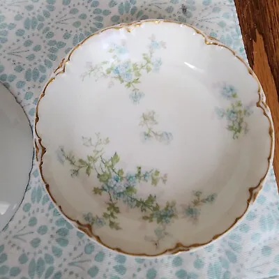 Buy Antique Haviland Limoges Pink Blue Flowers Gold Trim U PICK Plates Cups Creamer • 19.17£