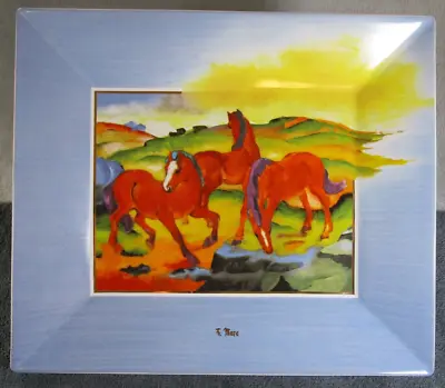 Buy Beautiful RARE Vintage Goebel Artis Orbis Franz Mare Red Horses Limited Ed Plate • 139.95£