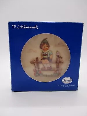 Buy Vintage Hummel Goebel Miniature 8cm Porcelain Plate #1294 'Wayside Harmony' • 5£
