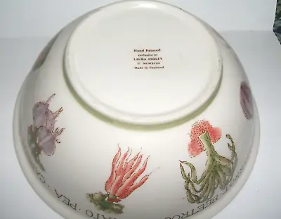 Buy Laura Ashley Pottery Vegetable Large Bowl Hand Painted 10  Across  Free Post • 15£