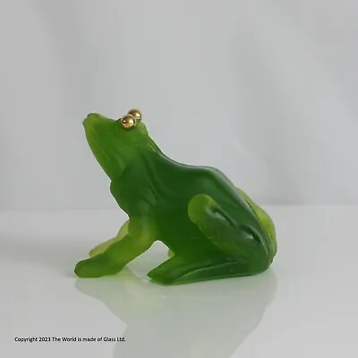 Buy Daum, Nancy, Paté De Verre Grenouille (frog) Figurine, Green • 225£