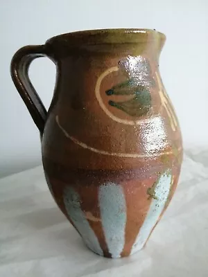 Buy Romanian Antique Country Pitcher Clay Jug Pot Traditional Rustic Pottery Folk  • 92.82£