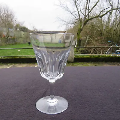 Buy 1 Glass To Wine Crystal Carved Of Baccarat Signed Model Side D Azur H 12,5 • 19.54£