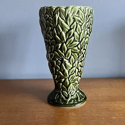 Buy Vintage Sylvac Pottery Green Leaf Vase 4540 • 12.50£