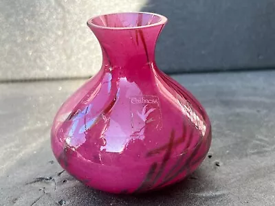 Buy Vintage Art Glass Vase Caithness Pink • 9.99£