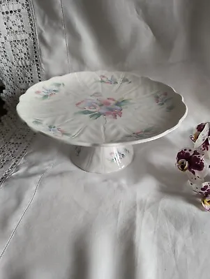 Buy Aynsley Fine Bone China “Little Sweetheart” Footed Cake Plate Stand 10.5  • 14£