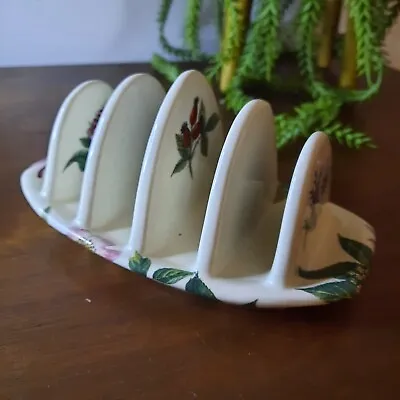 Buy A Lovely Vintage Porcelain Honeysuckle / Floral Toast Rack  -  Lord Nelson Ware • 7.50£