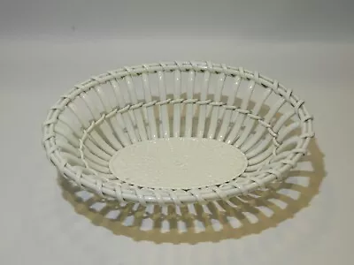 Buy Royal Vienna Antique Creamware Basket Weave Oval Dish/bowl • 175£