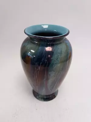 Buy Vintage West German Blue Glazed Vase - Undamaged - 515-18 - Unboxed • 9.99£