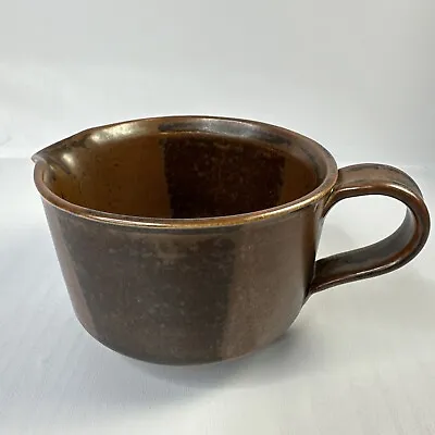 Buy Iron Mountain Stoneware Pottery Roan Creamer Brown • 23.68£