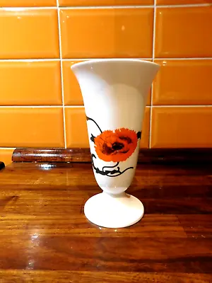 Buy Attractive Wedgwood Bone China Vase - Susie Cooper Corn Poppy Design • 14.99£