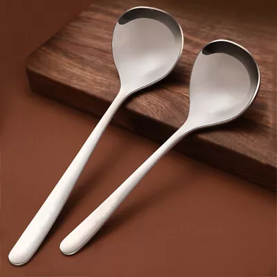 Buy Stainless Steel Soup Spoon Serving Ladle Scoop Utensil For Kitchen Cookware • 6.49£