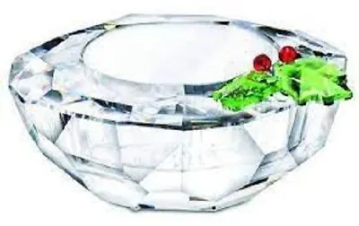 Buy Swarovski Crystal  HOLLY TEALIGHT HOLDER  VERY GOOD Condition-Original Box/Cert. • 48.99£