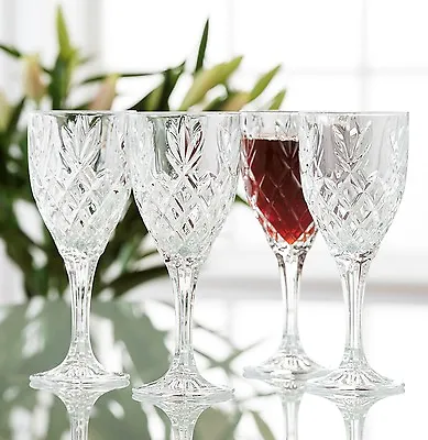 Buy Galway Irish Crystal Renmore Wine Goblets. Set Of 4 Glasses. New Boxed RRP £50 • 36.99£