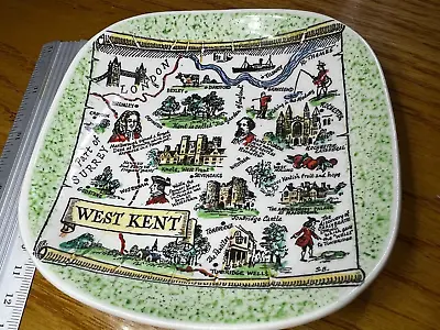 Buy VINTAGE BRITANNIA DESIGNS  West Kent  PIN DISH  Map Of West Kent  • 2£