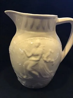 Buy Vintage Royal Creamware Milk Water Jug Pitcher Classics Classical Figures • 9.50£