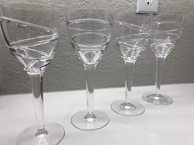 Buy Jasper Conran “aura”by Stuart Crystal Water Glasses Goblets Set Retired • 967.70£