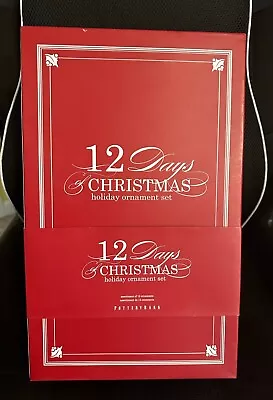 Buy Pottery Barn 12 Days Of Christmas Glass Ornaments Complete Set MINT • 192.10£