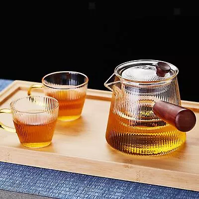 Buy Glass Teapot With Infuser,Tea Brewer Blooming And Loose Leaf Tea Maker,Easy To • 15.82£