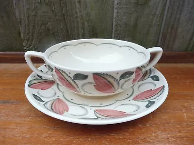 Buy Susie Cooper Beechwood Design Soup Bowl  & Stand #! • 12£
