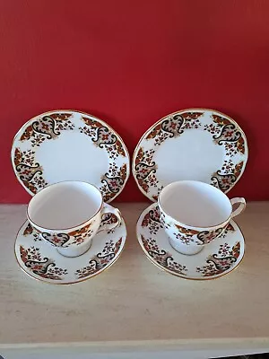 Buy Vintage Colclough Bone China Tea Set  Royale    2 Cups & Saucers 2 Side Plates. • 16.99£