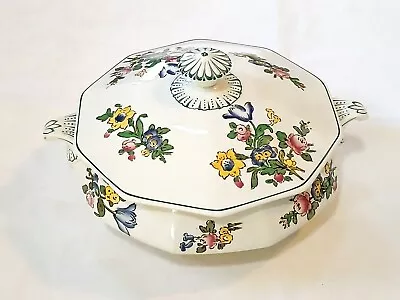 Buy Booths Silicon China Covered Serving Dish Floral Handles 9x3  Beautiful! • 14.22£