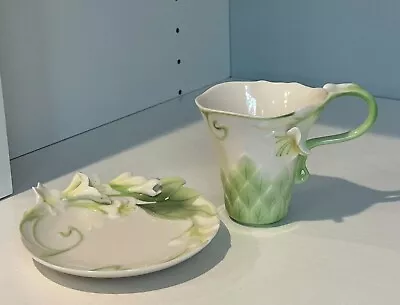 Buy Franz-garden Blessing Wedding Tea Cup & Saucer Set-fz01003 New No Box #3 • 77.20£