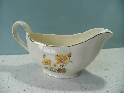 Buy Grindley England Creampetal Yellow Floral Gravy Boat • 4.99£