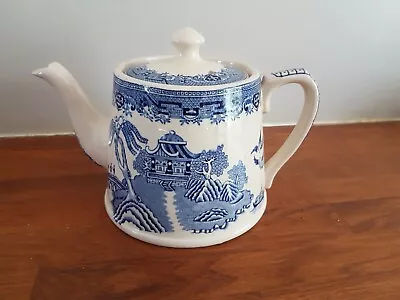 Buy Tea Pot, Willow Pattern, Staffordshire Knot Antique  • 9£