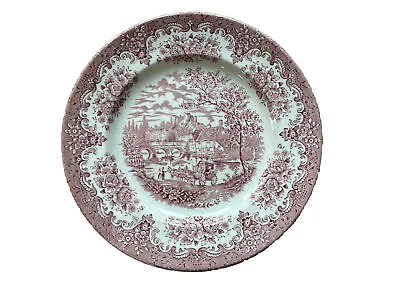 Buy English Ironstone Table Ware Side  Plate Staffordshire 22cm By 22cm • 13£
