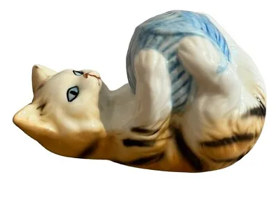 Buy Danbury Mint Cats Of Character Bone China Cat Roly Poly Orange Ginger Figurine • 12.99£