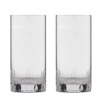 Buy 2Pcs Highball Glasses Set Pisa Tall Clear Cocktail Glass Drinking Tumblers 480ml • 14.95£