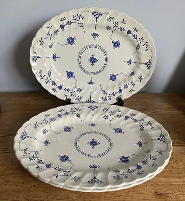 Buy Olde Staffordshire York Town Salem China Co Blue White 12.5” X3 Oval • 18£