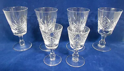 Buy 6x Thomas Webb London Crystal Glass Small Wine Glasses/Goblets 2 Sizes • 25£