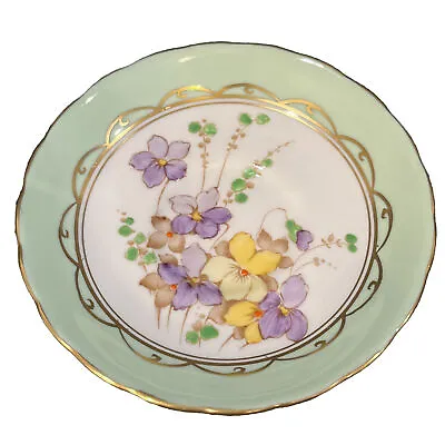 Buy Tuscan Fine English Bone China Made In England C7197 Saucer Only Floral Mint • 4.74£