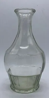 Buy Elegant Vintage Clear Glass Carafe Shaped Multi Faceted Flower Vase • 13.49£