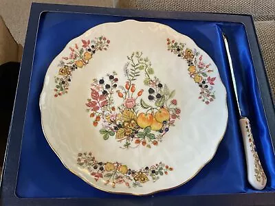 Buy Aynsley ‘Somerset’ China Dessert Plate And Knife NEW & BOXED • 20£