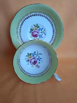 Buy Royal Grafton Bone China Cup & Saucer Duo Set In Yellow With A Floral Design  • 30£