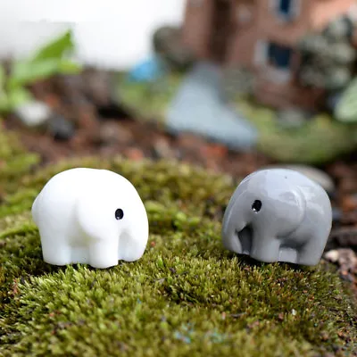 Buy Elephants Mini Miniature Garden Ornaments Decoration Figurine DIY Dollhouse 5pcs • 2.99£
