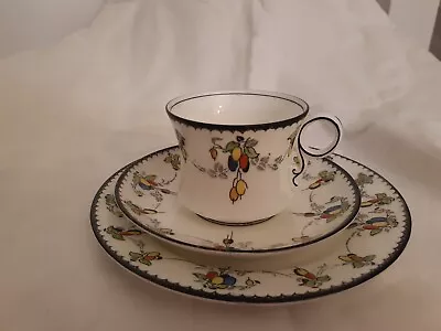 Buy Fenton Bone China Trio 'Sloe' Design, Cup, Saucer And Small Plate, (4589) • 11.99£