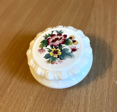 Buy Coalport Bone China Ming Rose Miniature Trinket Pill Dish & Lid • 7.95£
