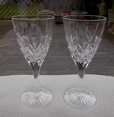 Buy 2 X STUART Crystal TEWKESBURY 7  Wine Glasses ~ Signed • 14.99£