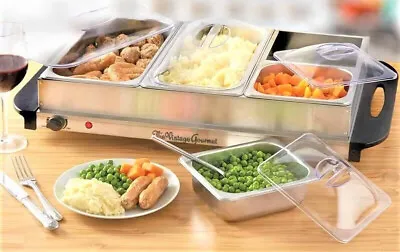 Buy Electric Buffet Server Food Warmer Hot Plate Variable Temperature Control 300W • 44.95£