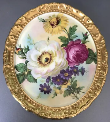 Buy Rare Paragon Fine China Wall Plaque - The Floral Pattern • 30£